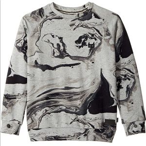 Munster boy grey black marble sweatshirt